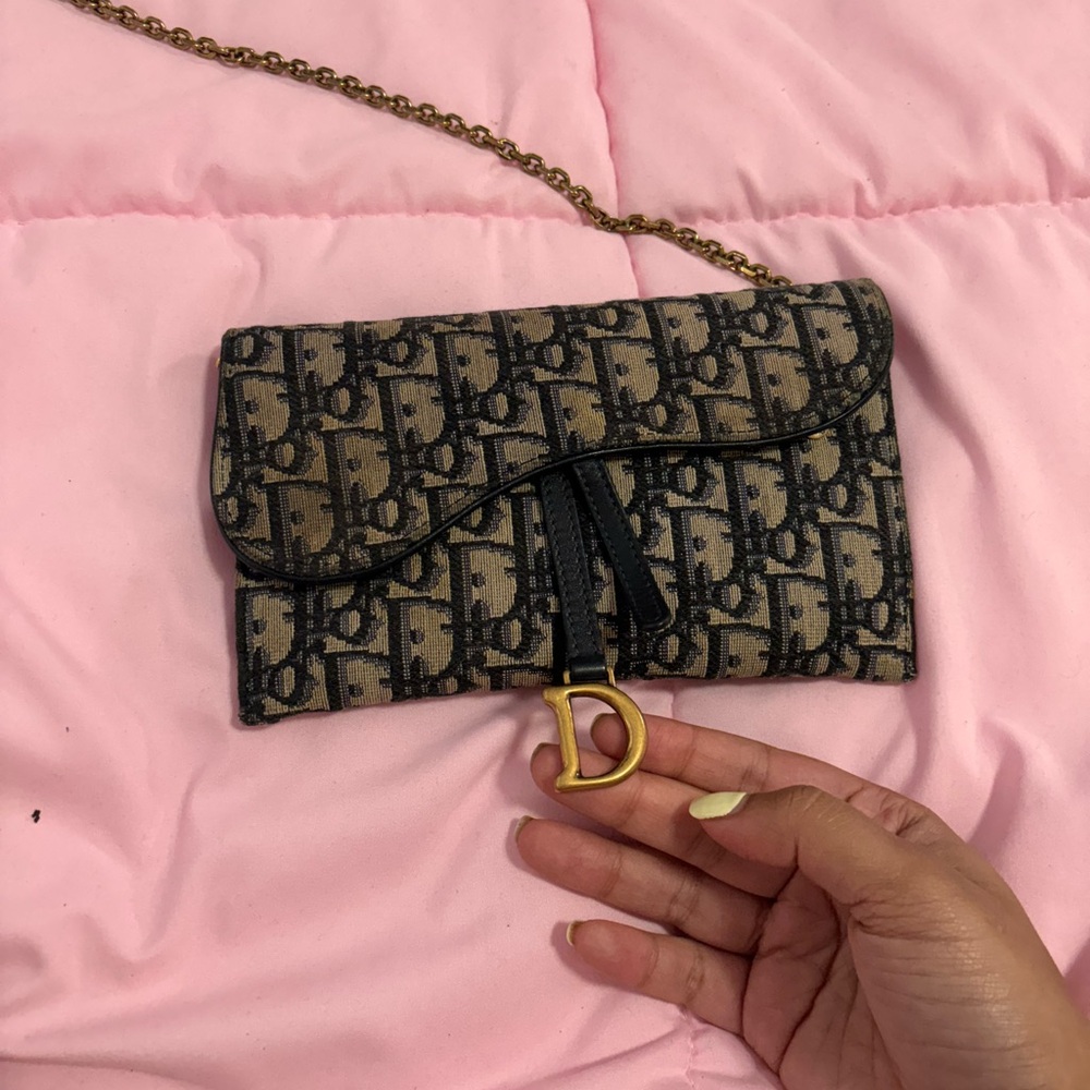 Dior Saddle Pouch with Chain